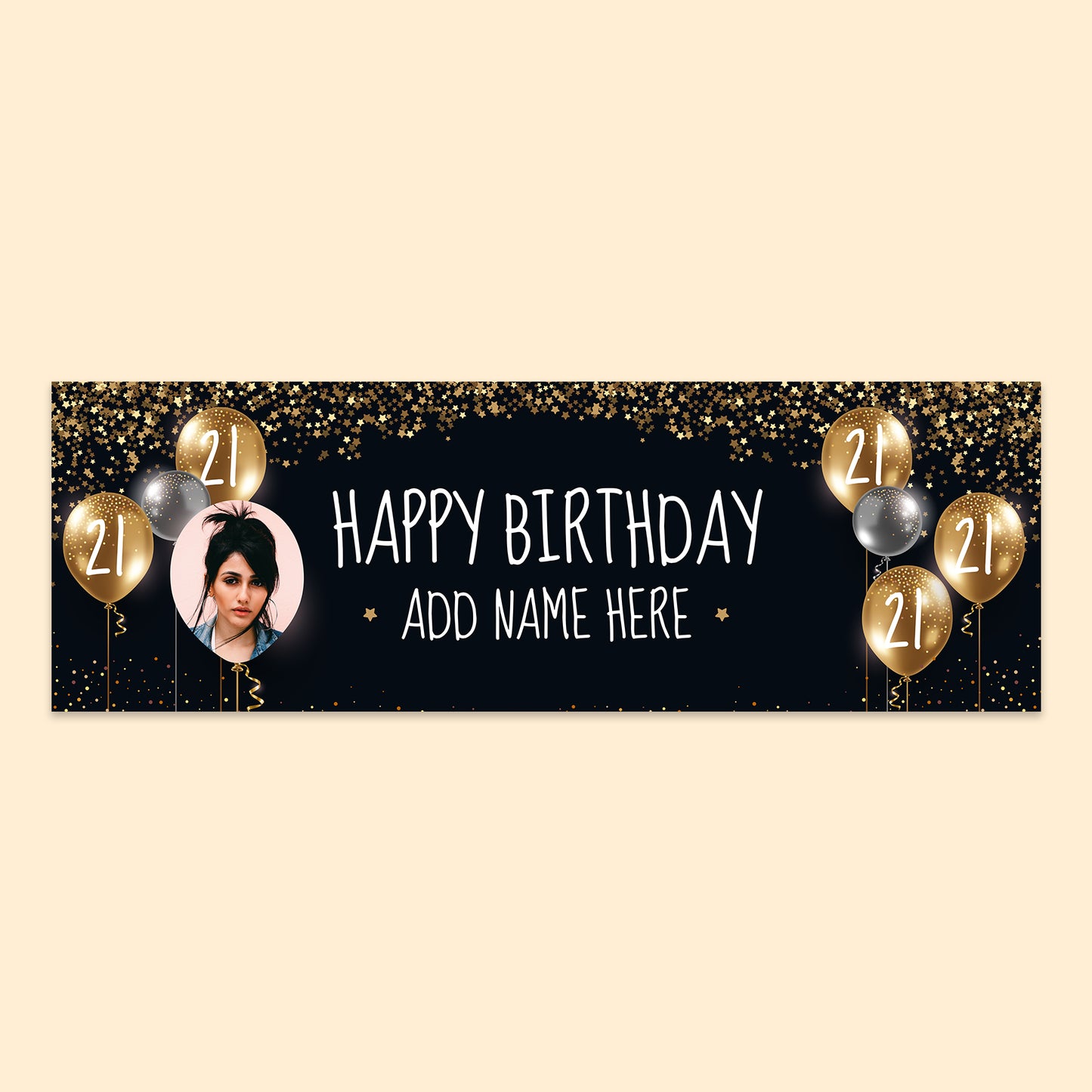 Happy 21st Birthday Banner 210cm x 70cm