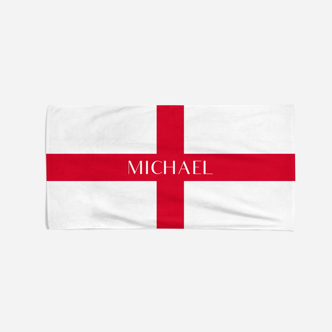 Personalised England Beach Towel - Medium