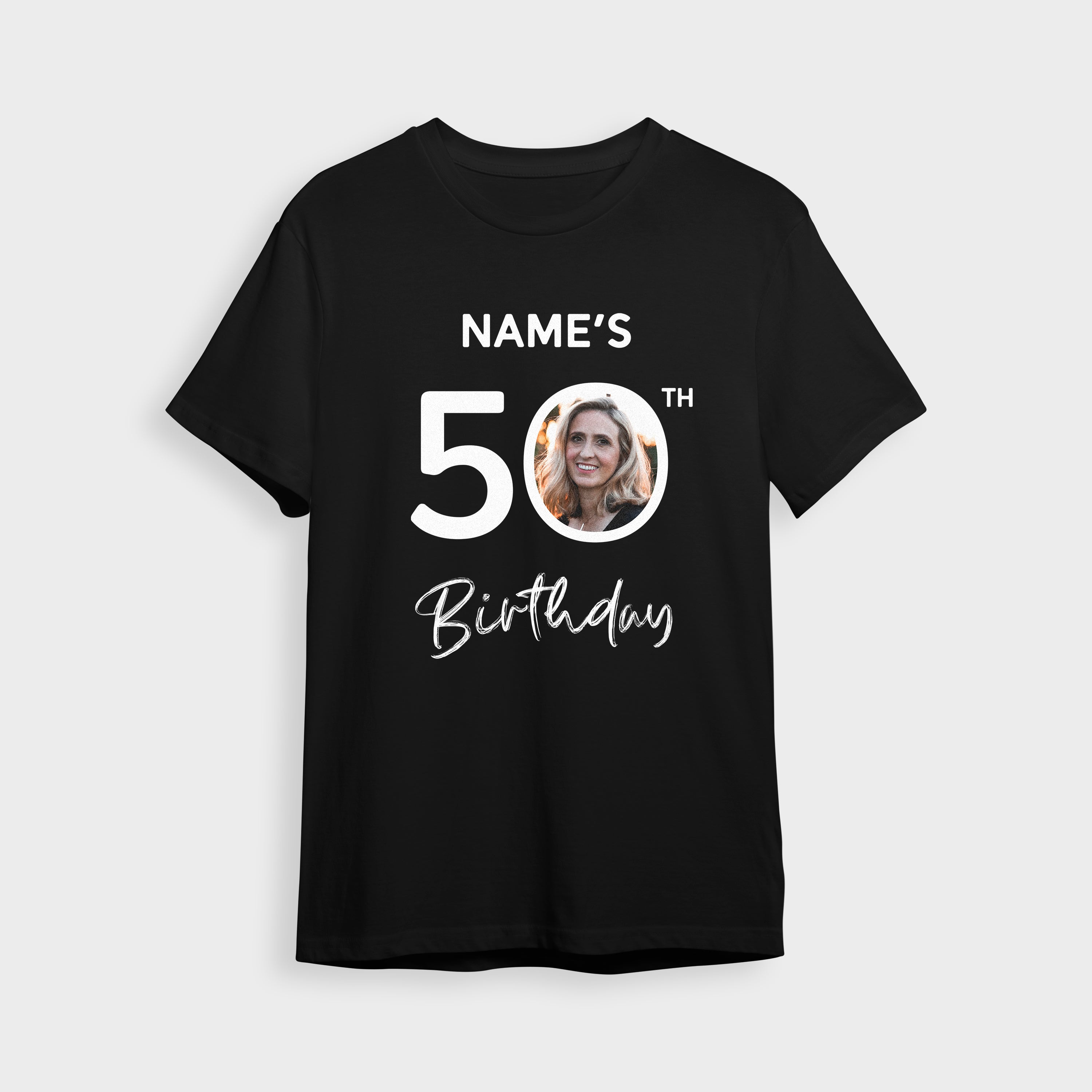 Photo Upload T-Shirt 50th Birthday