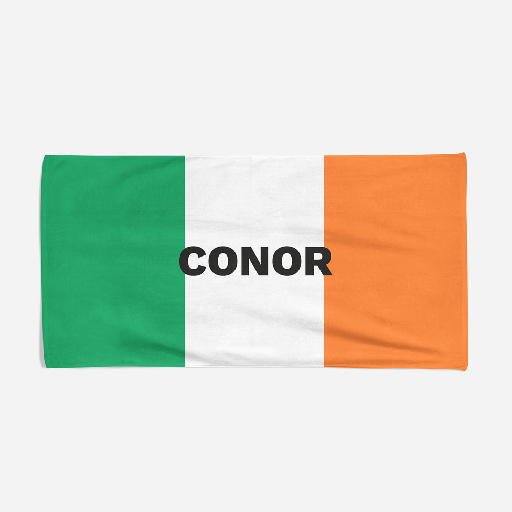 Personalised Irish Medium Beach Towel