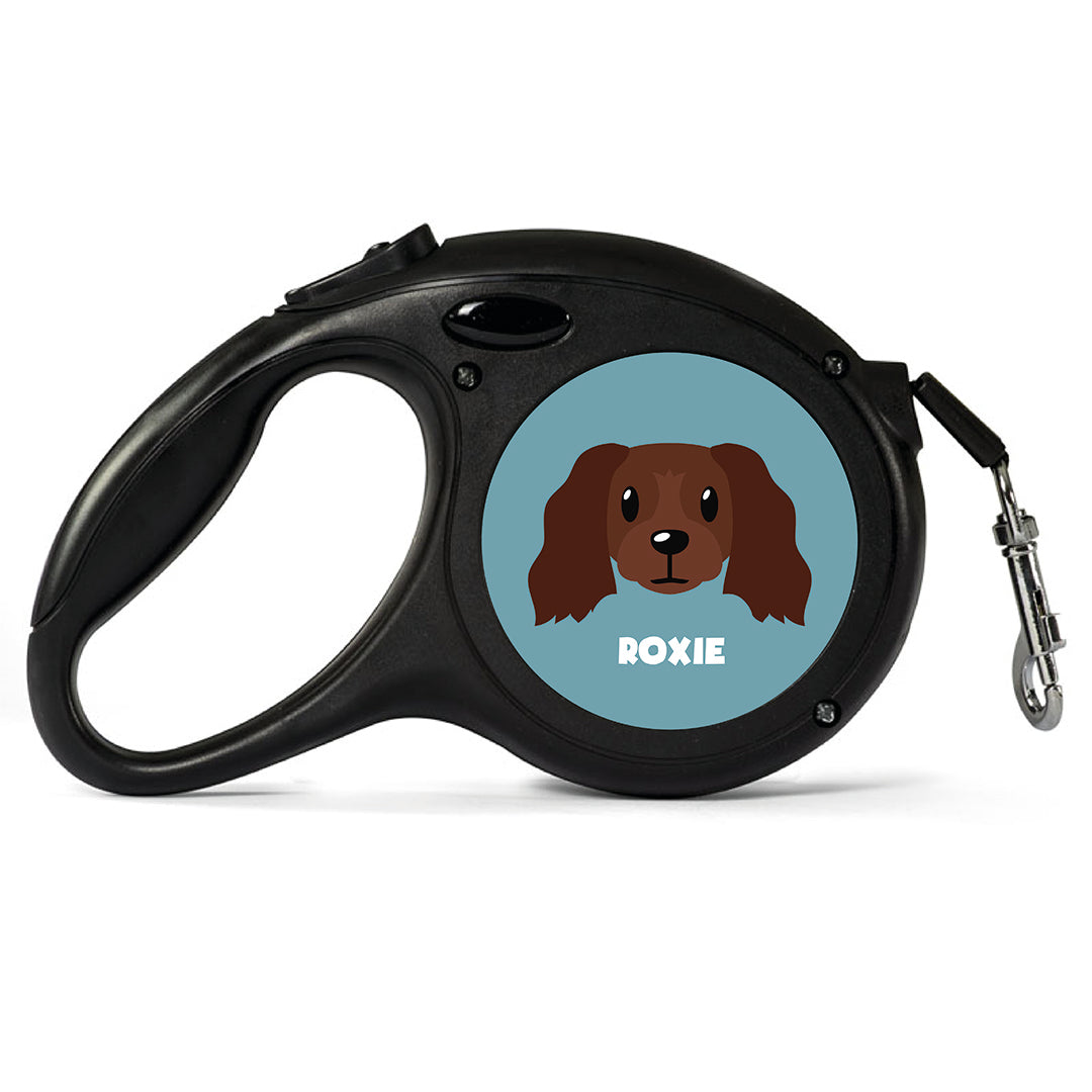 Cartoon Chocolate Cocker Spaniel Dog Lead - Large