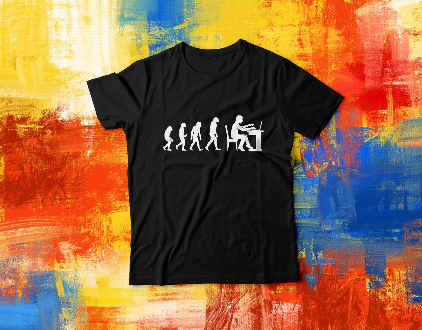 Laptop Evolution T-Shirt - Custom Gifts