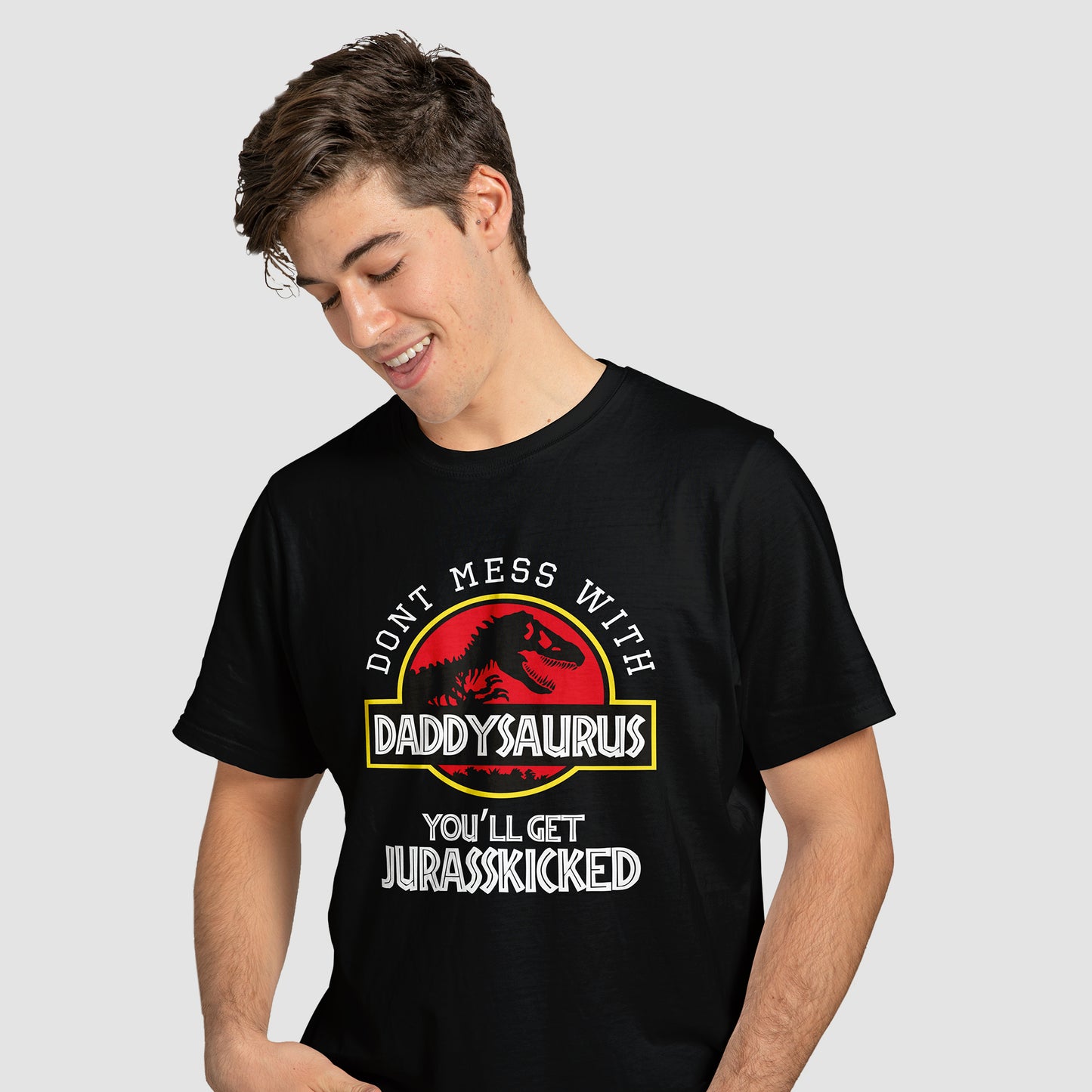 Don't Mess With Daddysaurus - T-Shirt - Custom Gifts