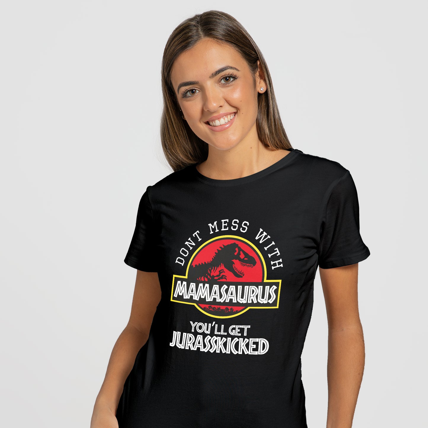 Don't Mess With Mamasaurus - T-Shirt - Custom Gifts