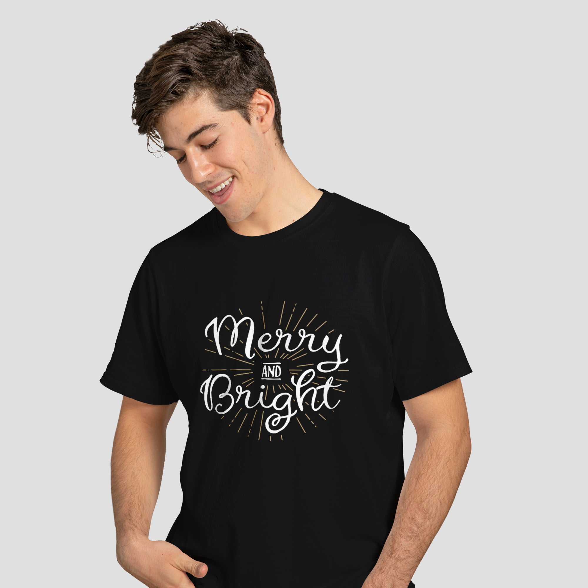 Merry And Bright T-shirt – Custom Gifts - Main Image
