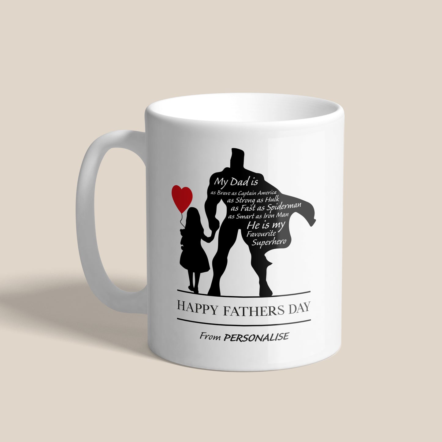 Fathers Day Mug - Superhero