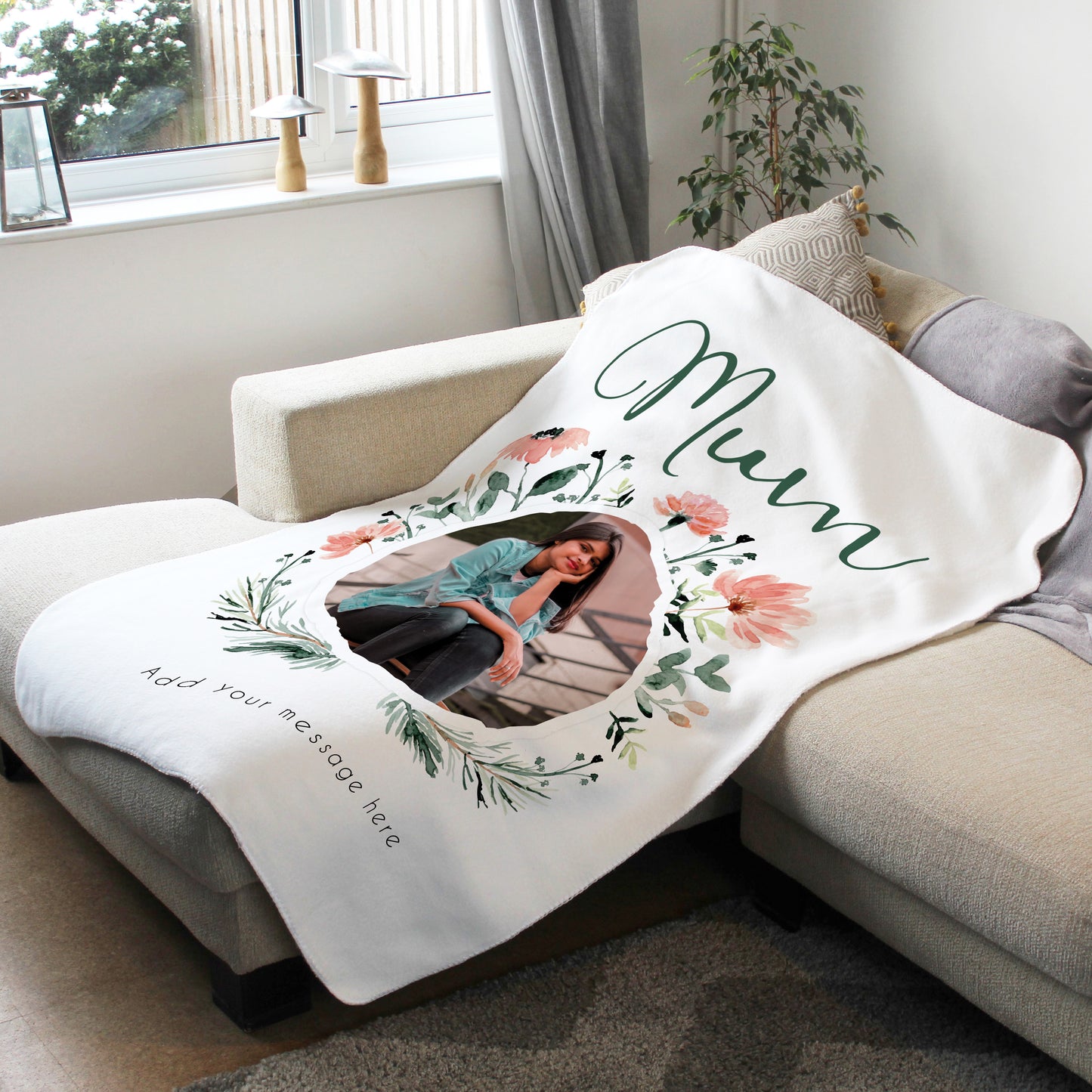 Personalised Mum Photo Blanket