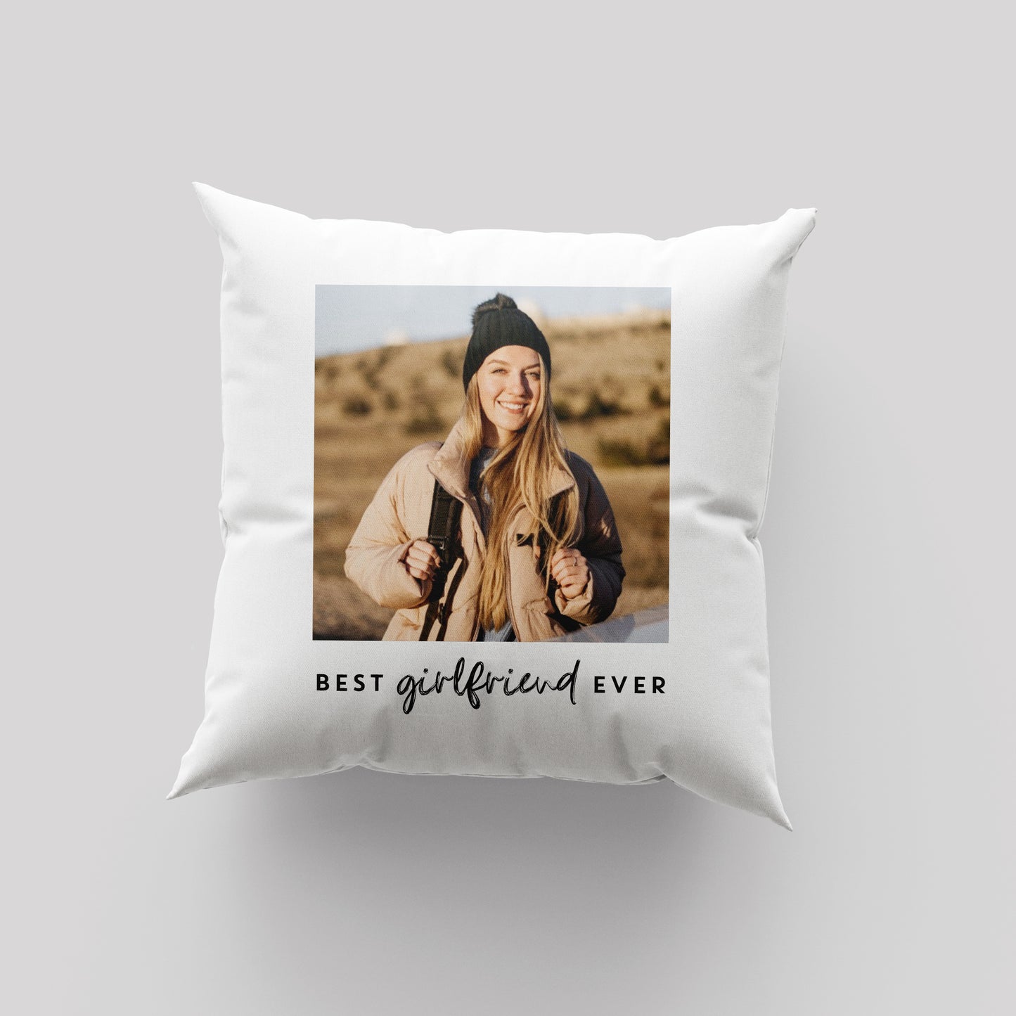 Photo Upload Cushion - Best Girlfriend