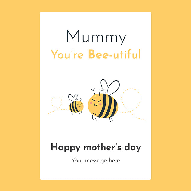 Mummy You're Bee-utiful Personalised Blanket