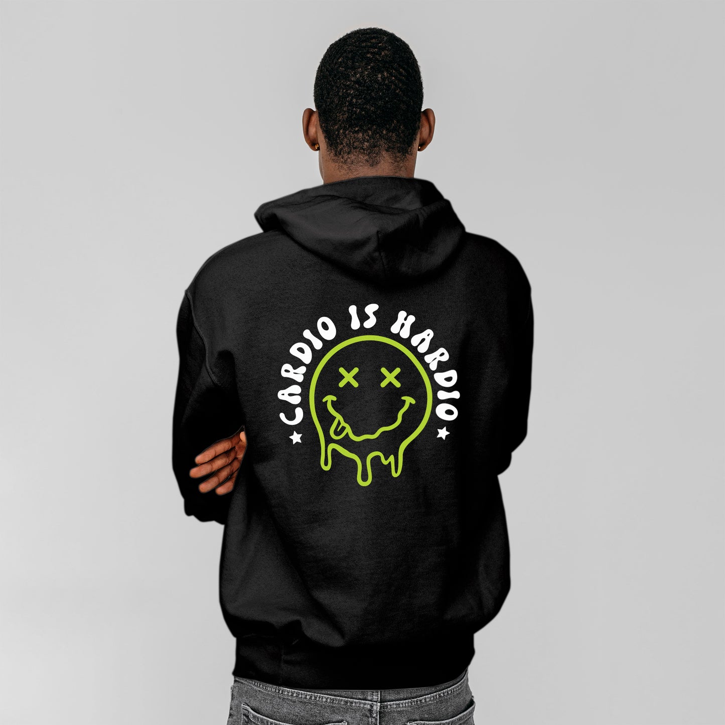 'Cardio is Hardio Smiley' Hoodie - Custom Gifts
