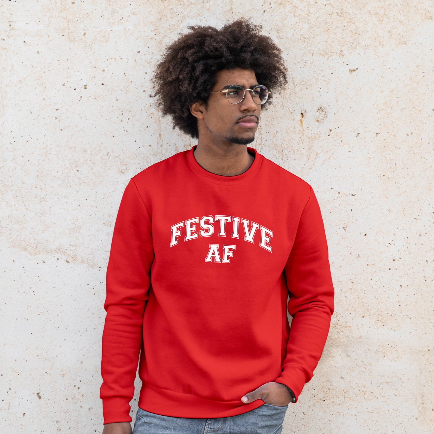 'Festive AF' Sweatshirt - Custom Gifts