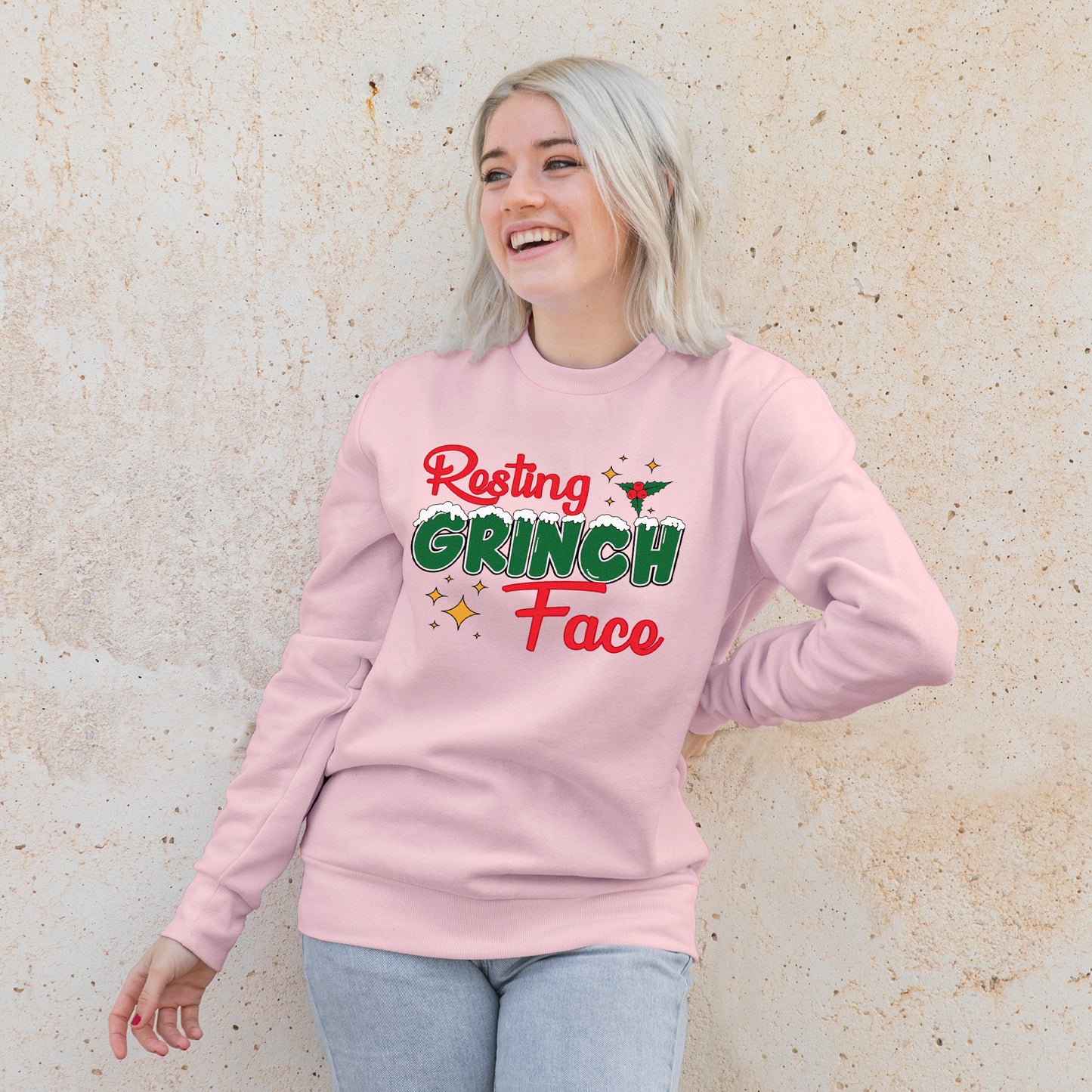 'Resting Grinch Face' Sweatshirt - Custom Gifts