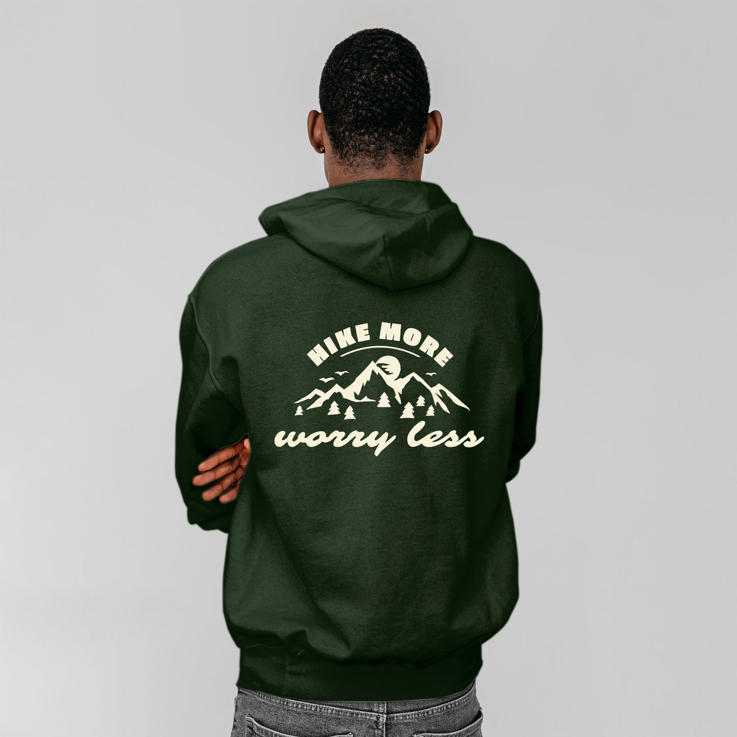 'Hike More Worry Less' Hoodie - Custom Gifts