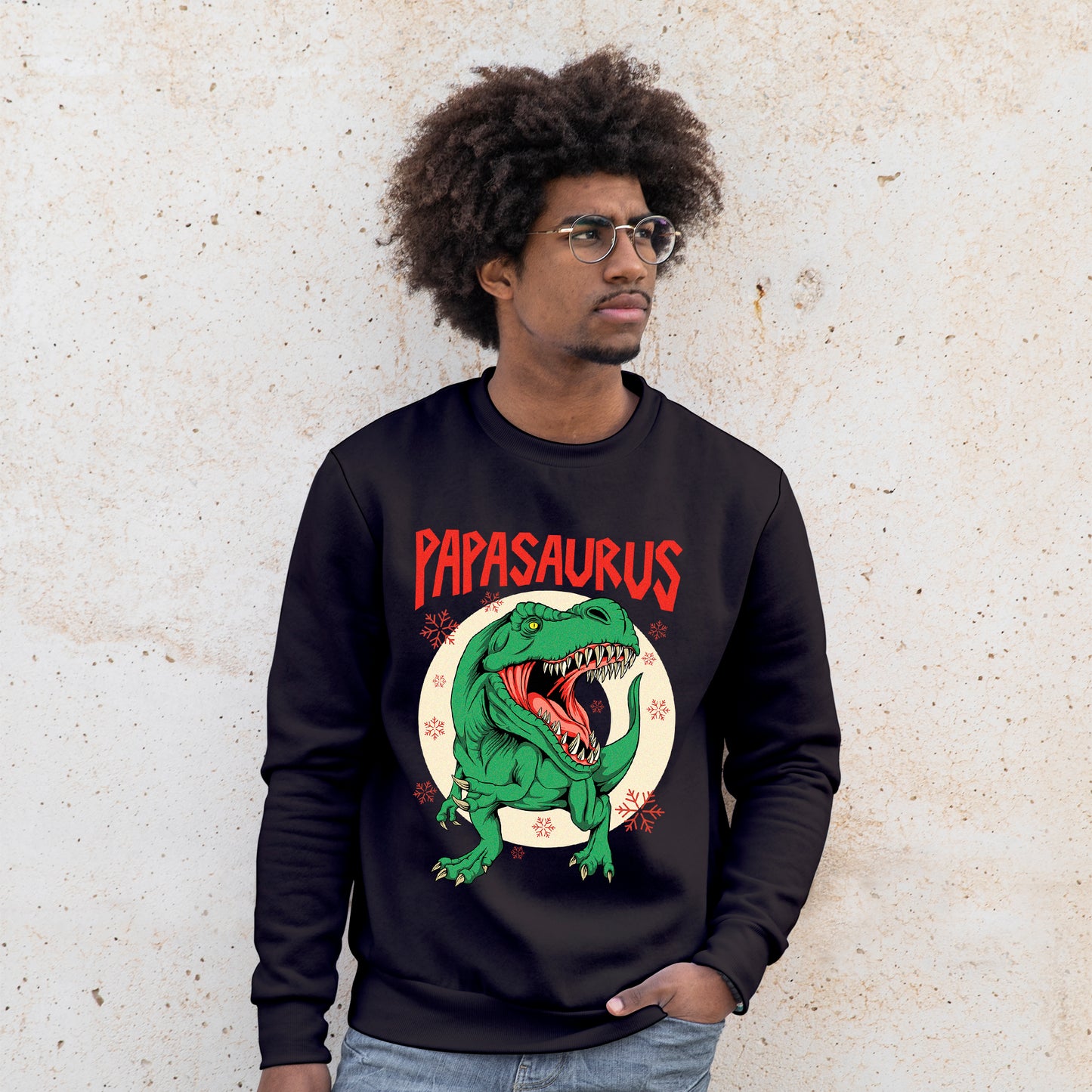 'Papasaurus' Sweatshirt - Custom Gifts