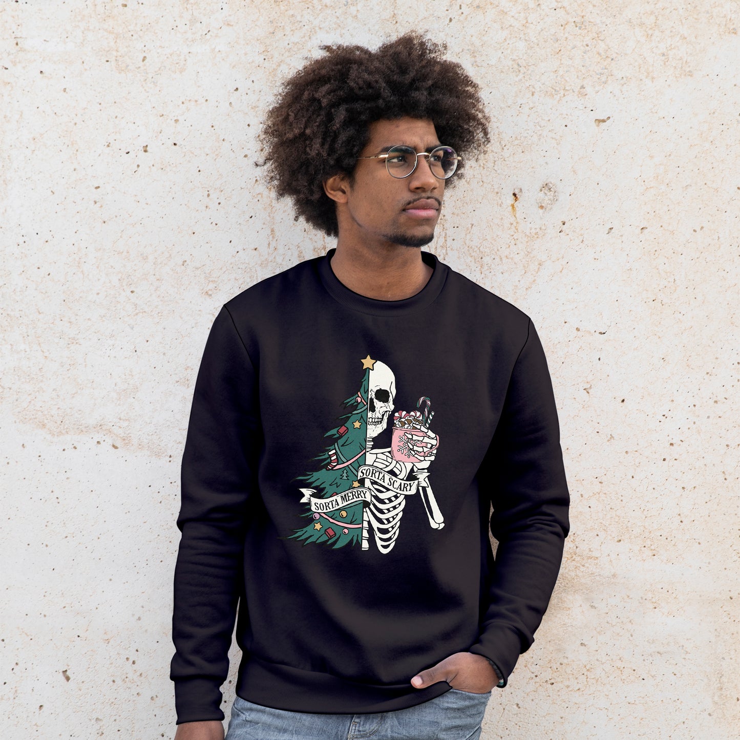 'Sorta Merry Sorta Scary' Sweatshirt - Custom Gifts