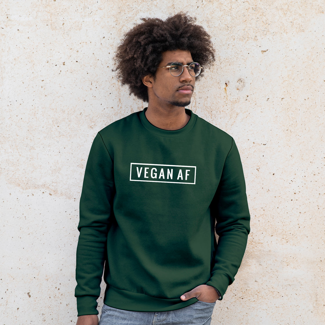'Vegan AF'' Sweatshirt - Custom Gifts 