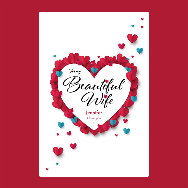 Personalised Blanket - For My Wife - Custom Gifts