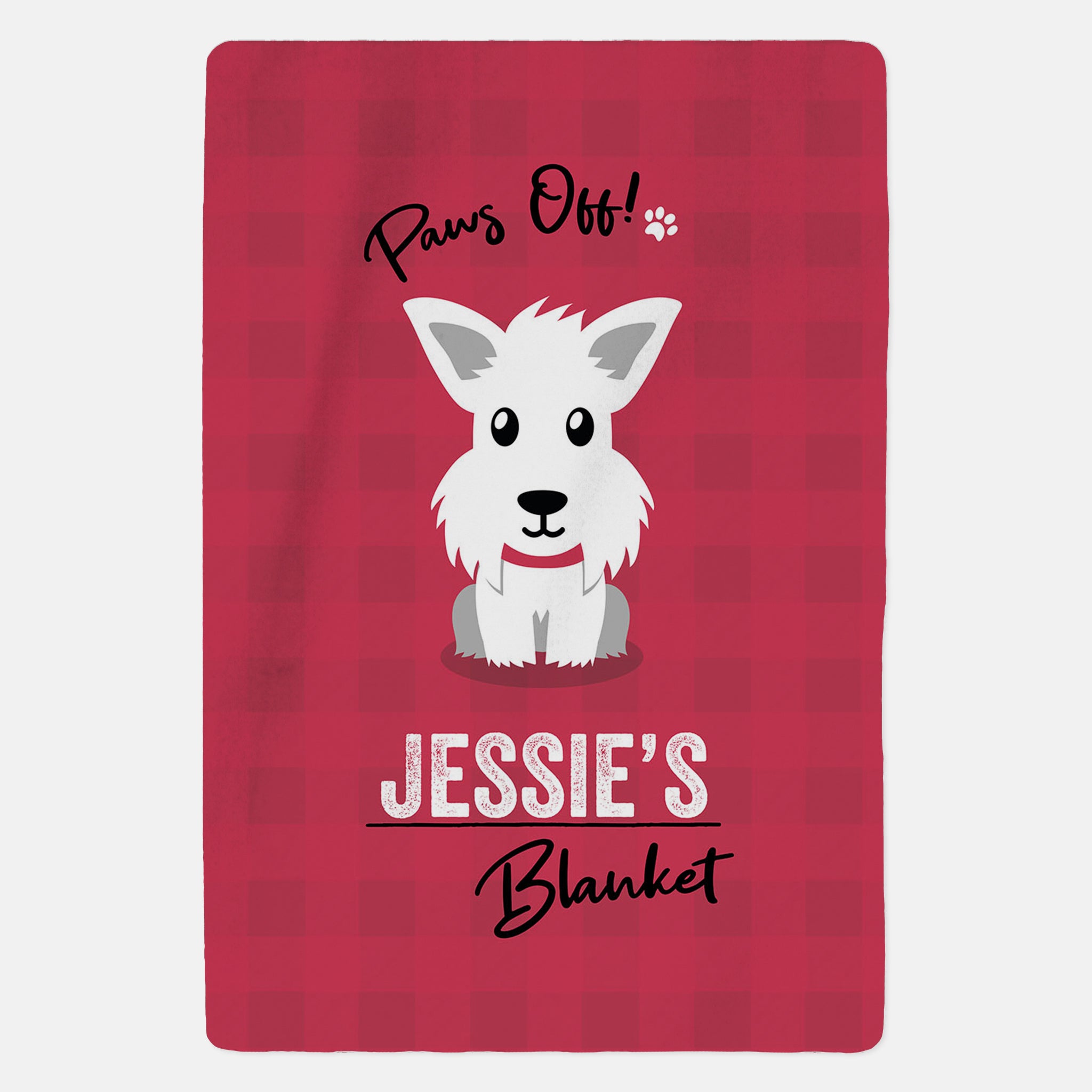 Personalised Westie Blanket - Paws Off