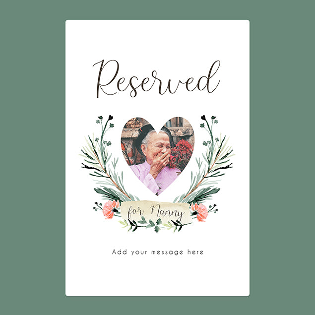 Personalised Photo Blanket - Reserved For Nanny - Custom Gifts