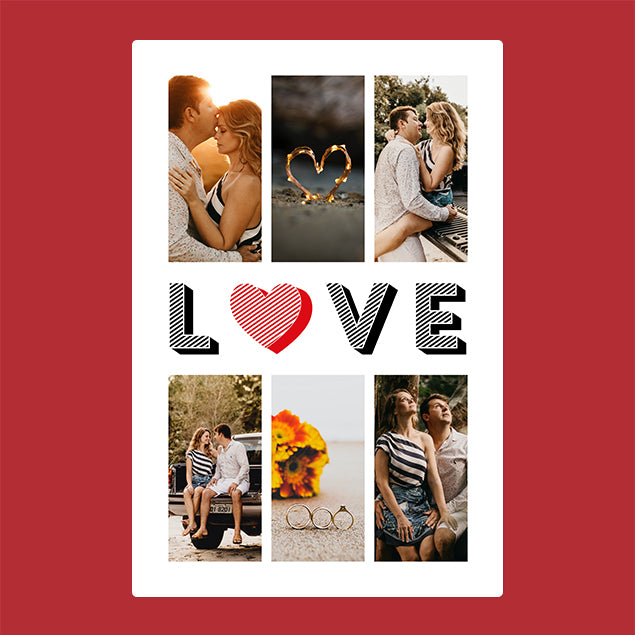 Six Photo Blanket - Love - Custom Gifts