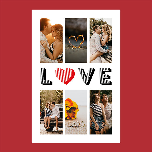 Six Photo Blanket - Love - Custom Gifts 