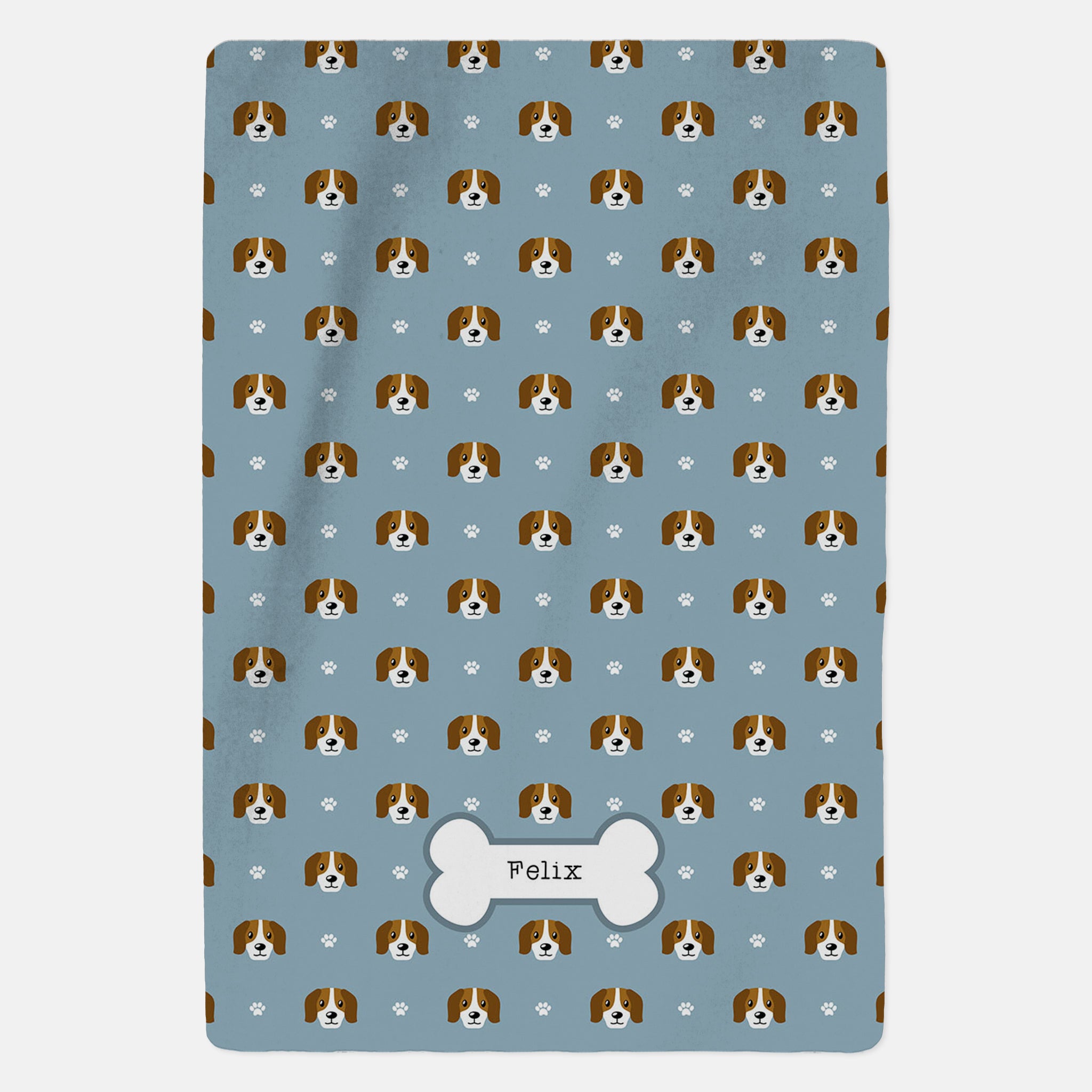 Personalised Beagle Blanket - Pattern