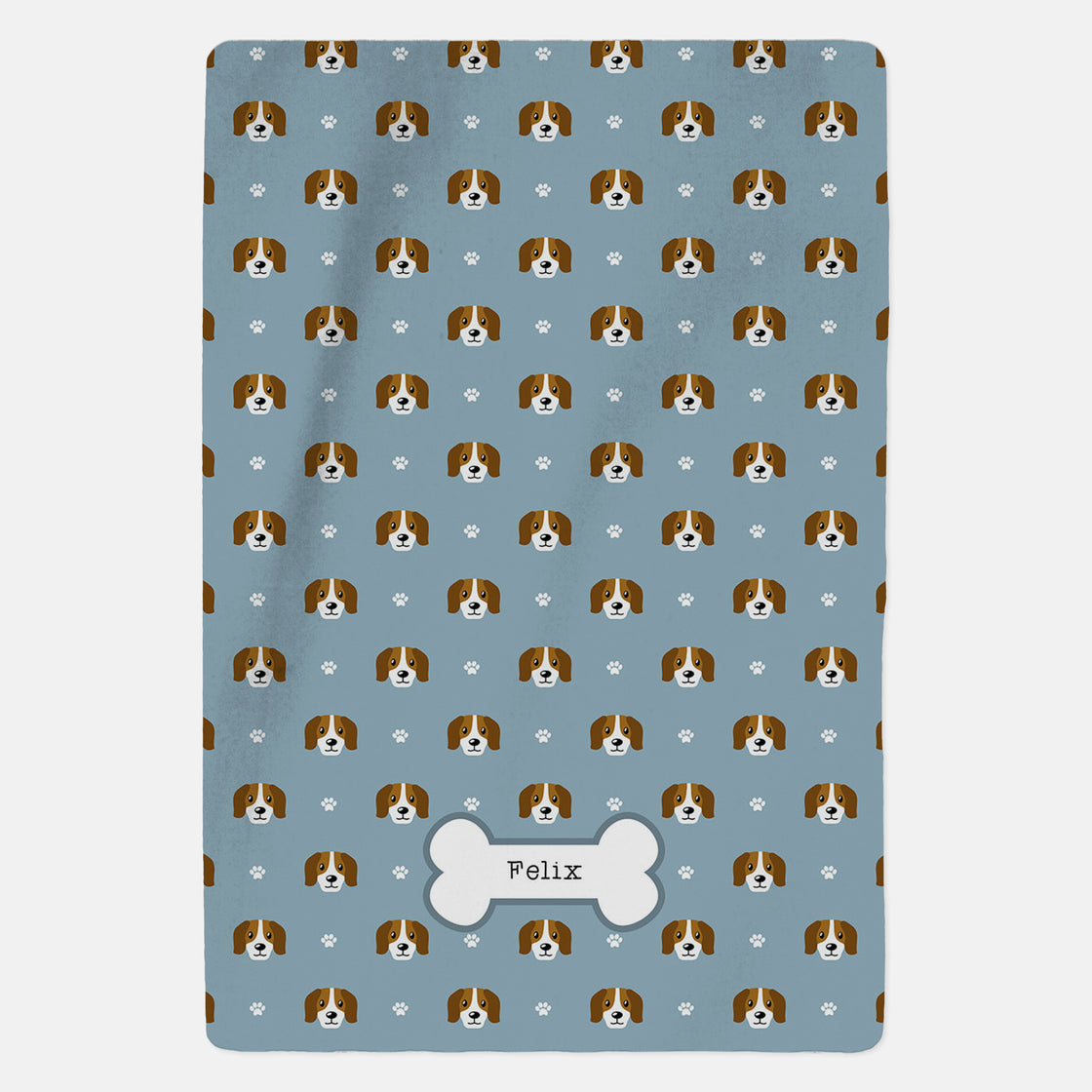 Personalised Beagle Blanket - Pattern - Custom Gifts 