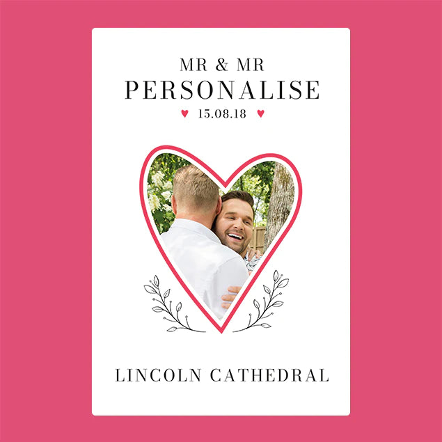 Personalised Photo Blanket - Mr & Mr - Custom Gifts