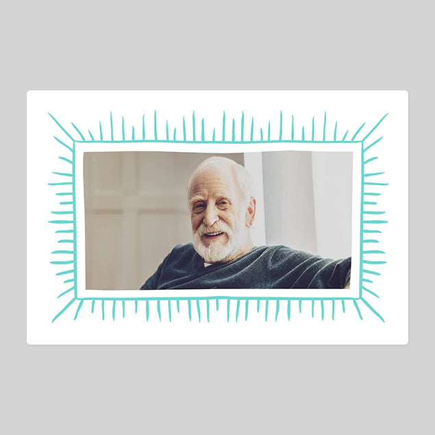 Grandpa Photo Blanket - Landscape - Custom Gifts
