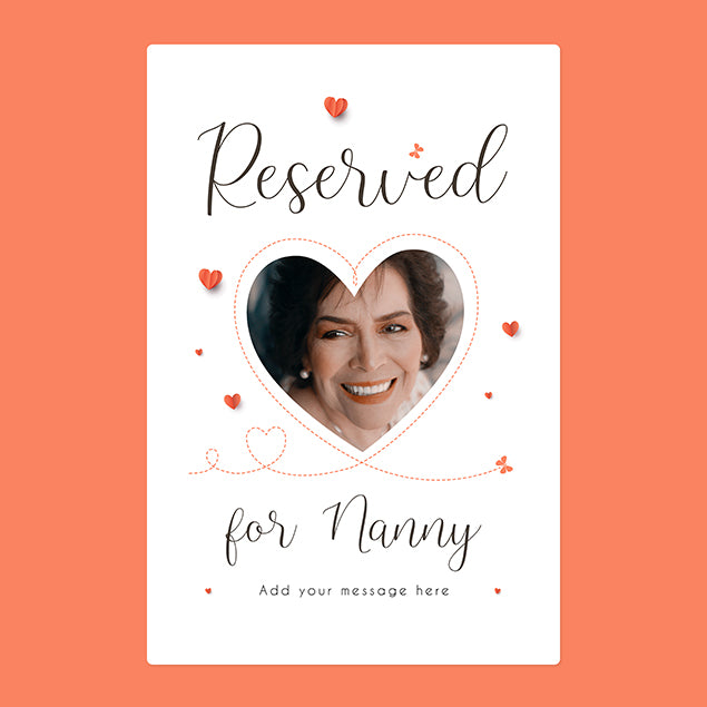 Personalised Photo Blanket - Reserved For Nanny - Custom Gifts