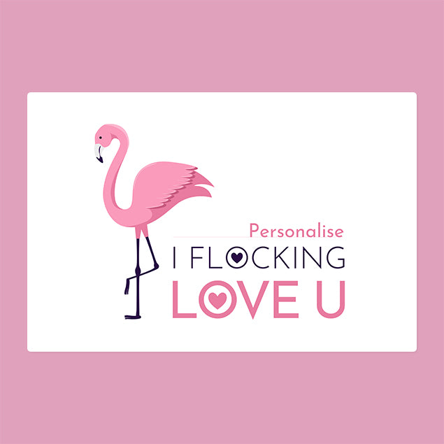 Personalised Blanket - Flocking Love You - Custom Gifts