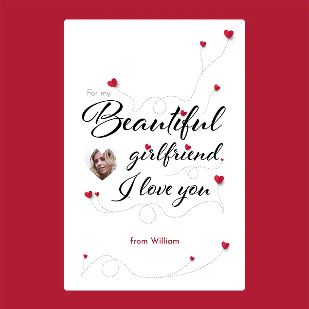 Personalised Photo Blanket - For My Girlfriend - Custom Gifts