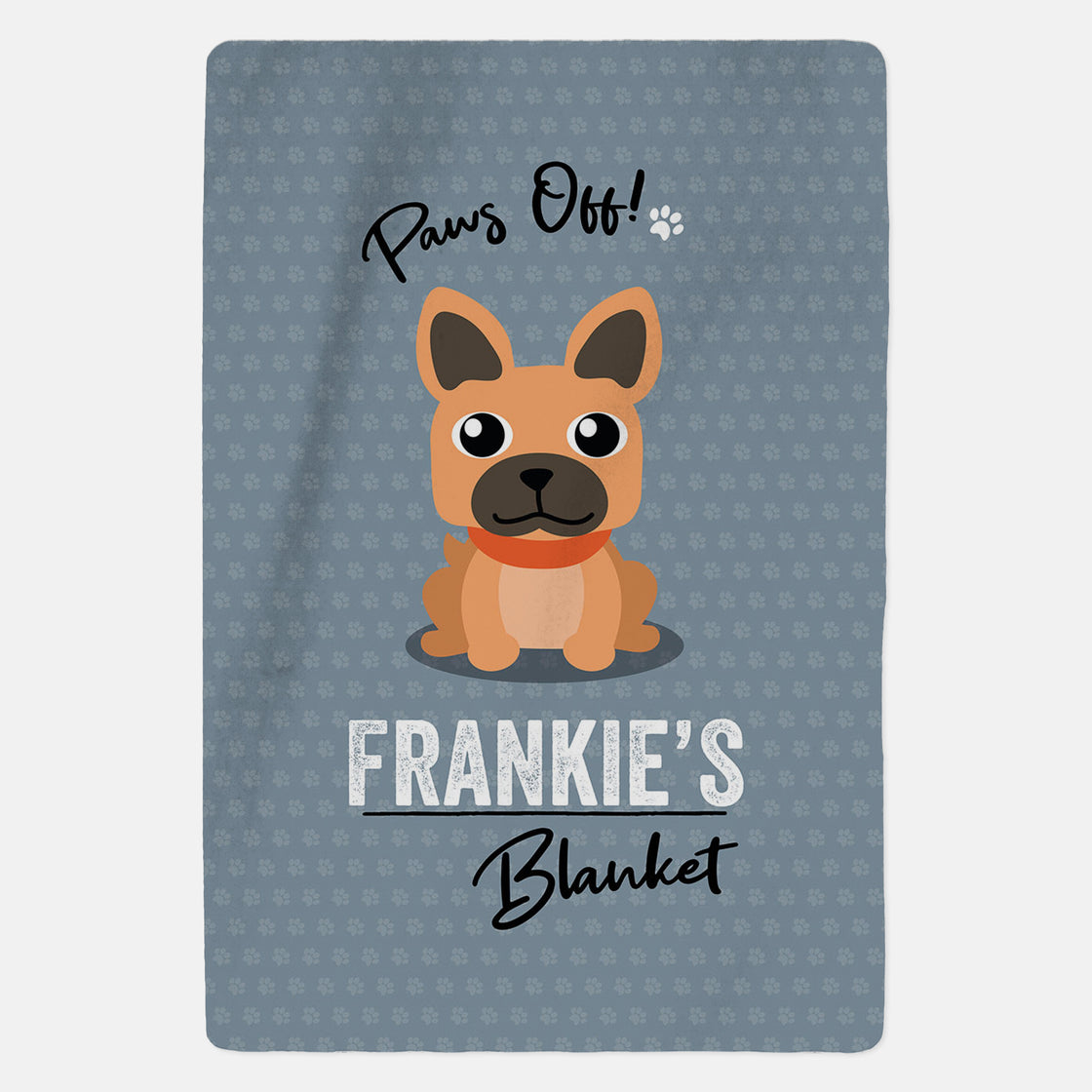 Personalised Brown French Bulldog Blanket - Paws Off - Custom Gifts 