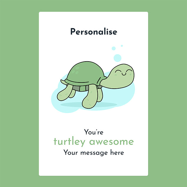 Personalised Blanket - Turtly Awesome - Custom Gifts