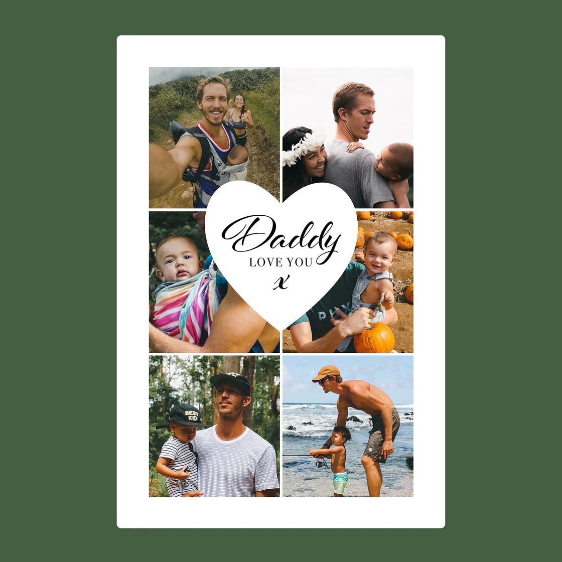 Six Photo Blanket - Daddy, Love You - Custom Gifts