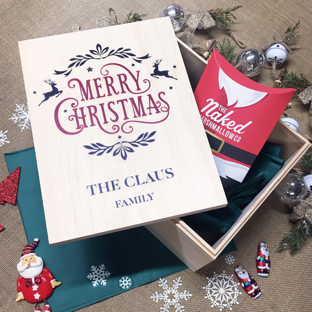 Merry Christmas - Personalized Christmas Eve box - Custom Gifts 