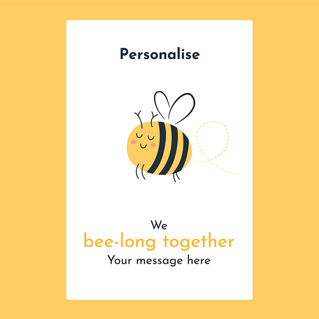 Personalised Blanket - We Bee-Long Together - Custom Gifts