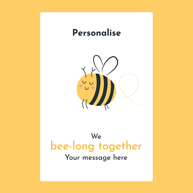 Personalised Blanket - We Bee-Long Together - Custom Gifts 