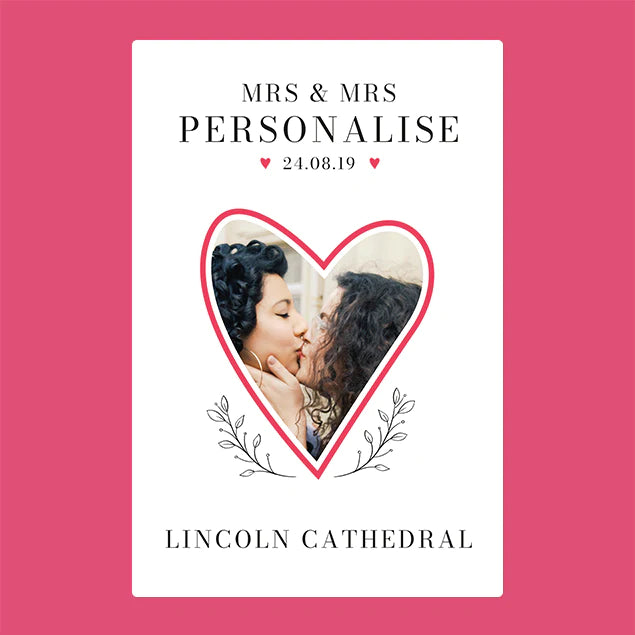 Personalised Photo Blanket - Mrs & Mrs - Custom Gifts