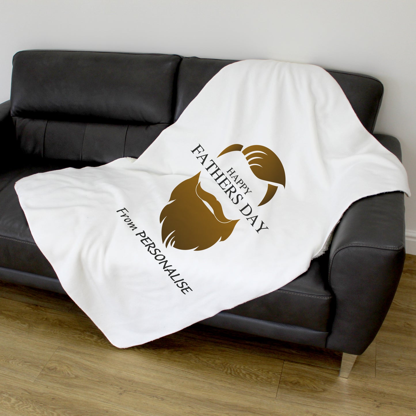 Personalised Fleece Blanket - Beard - Custom Gifts