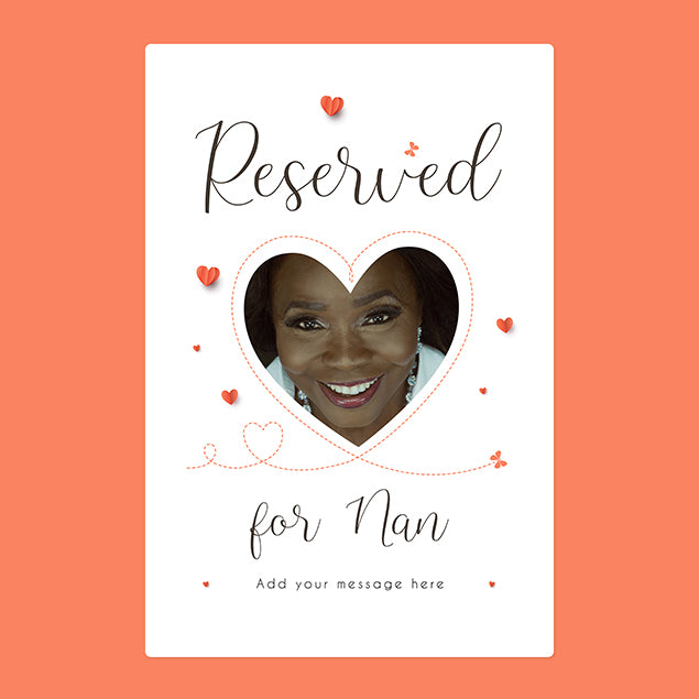 Personalised Photo Blanket - Reserved For Nan - Custom Gifts