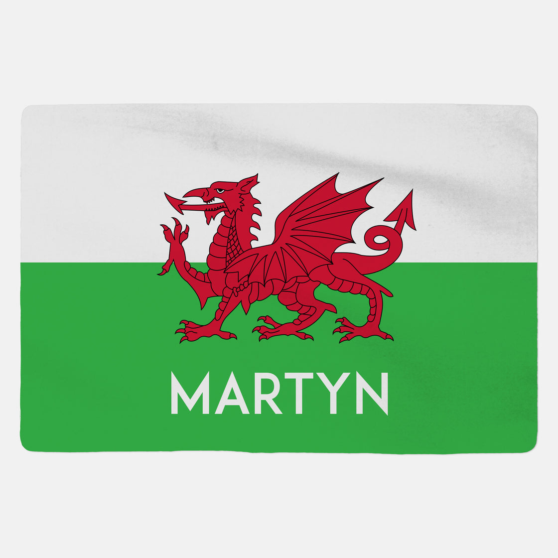 Personalised Welsh Blanket - Custom Gifts 