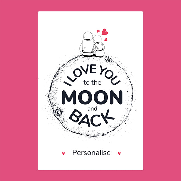 Personalised Blanket - Moon and Back - Custom Gifts