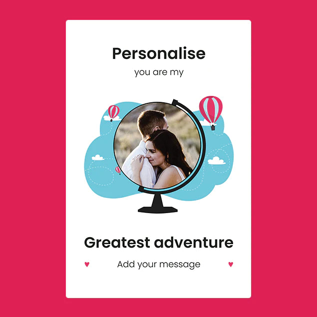 Personalised Photo Blanket - You Are My Greatest Adventure - Custom Gifts 