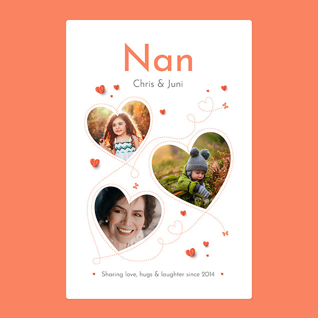 Three Photo Blanket - Nan - Custom Gifts