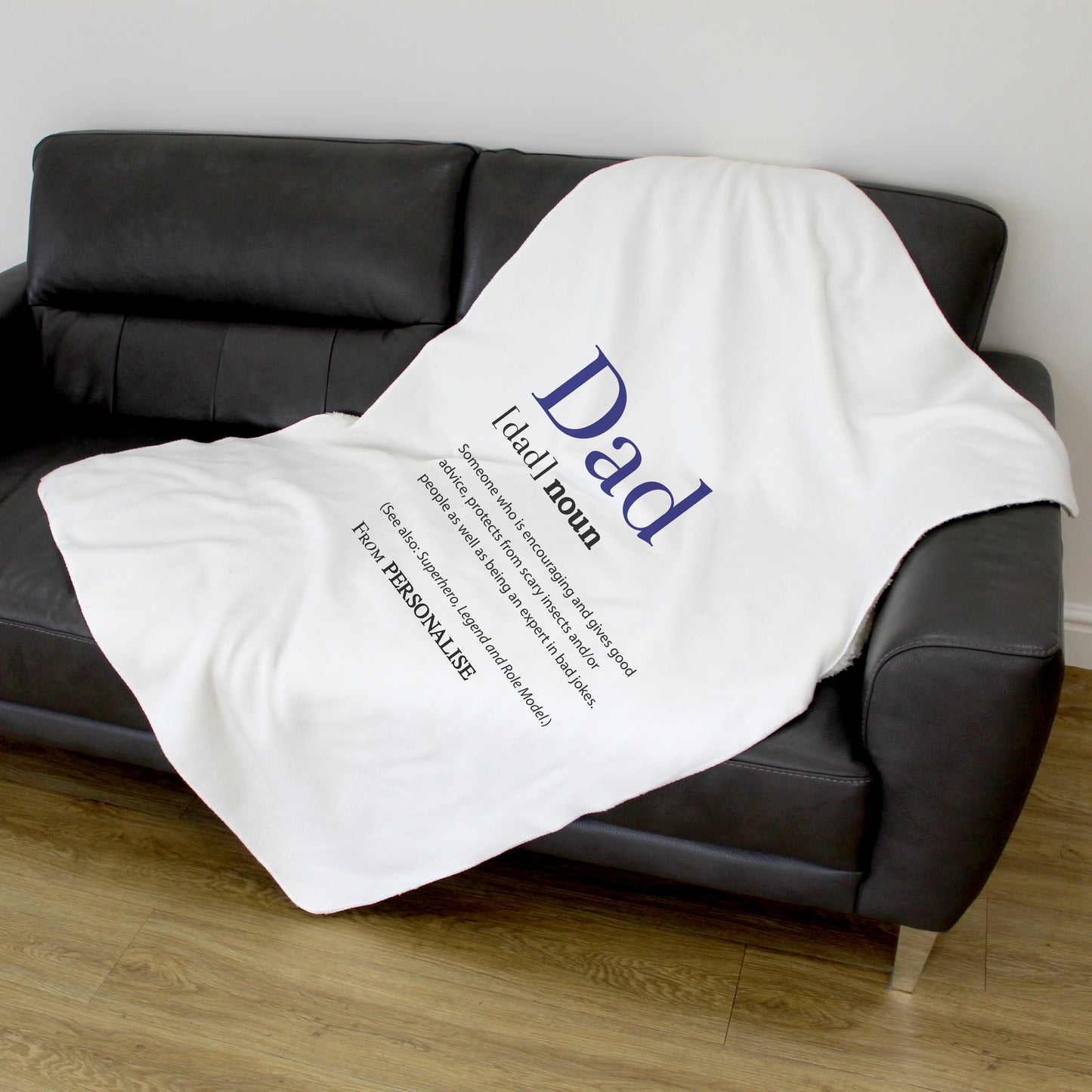 Personalised Fleece Blanket - Dad Definition - Custom Gifts