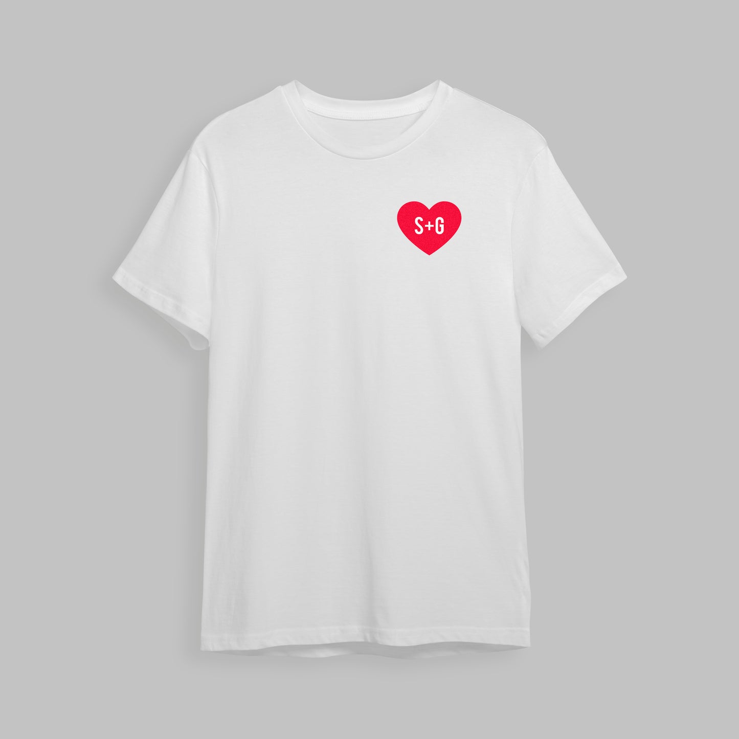 Heart Initials T-Shirt - Custom Gifts