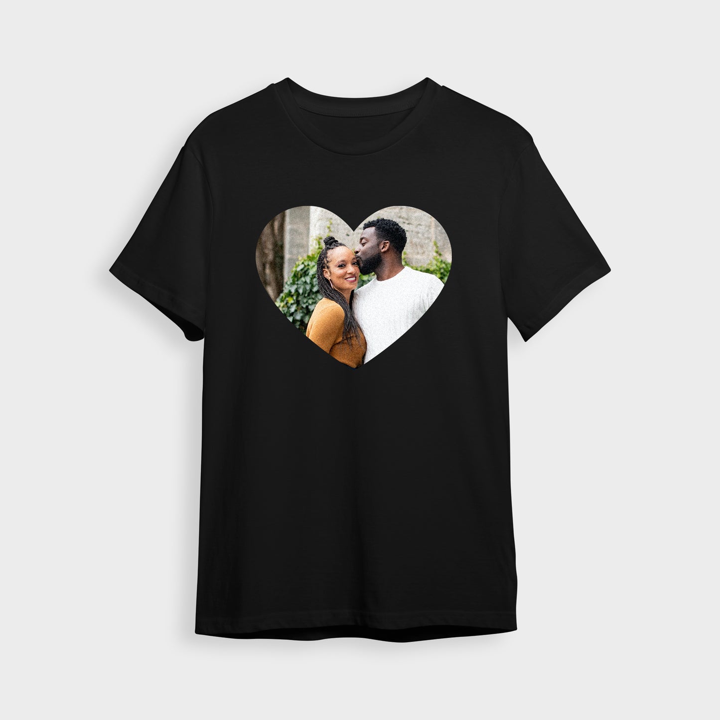 Photo Upload Heart T-Shirt - Custom Gifts