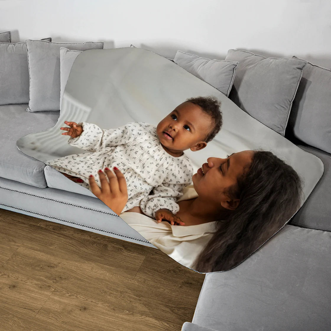 Single Photo Upload Blanket (Horizontal) - Custom Gifts