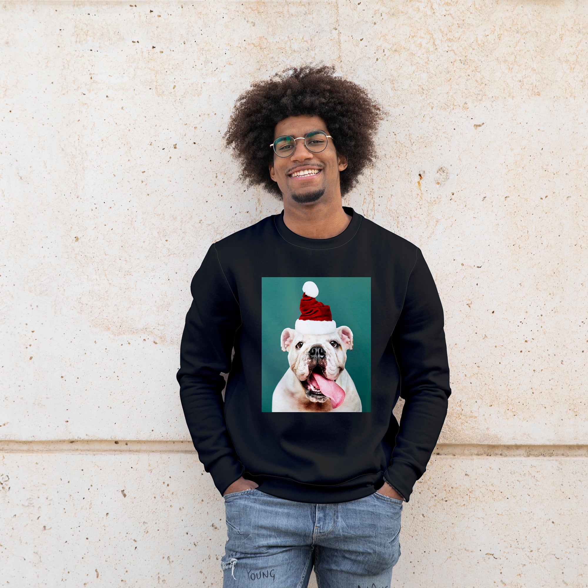 Single Photo Upload Sweatshirt (Black)